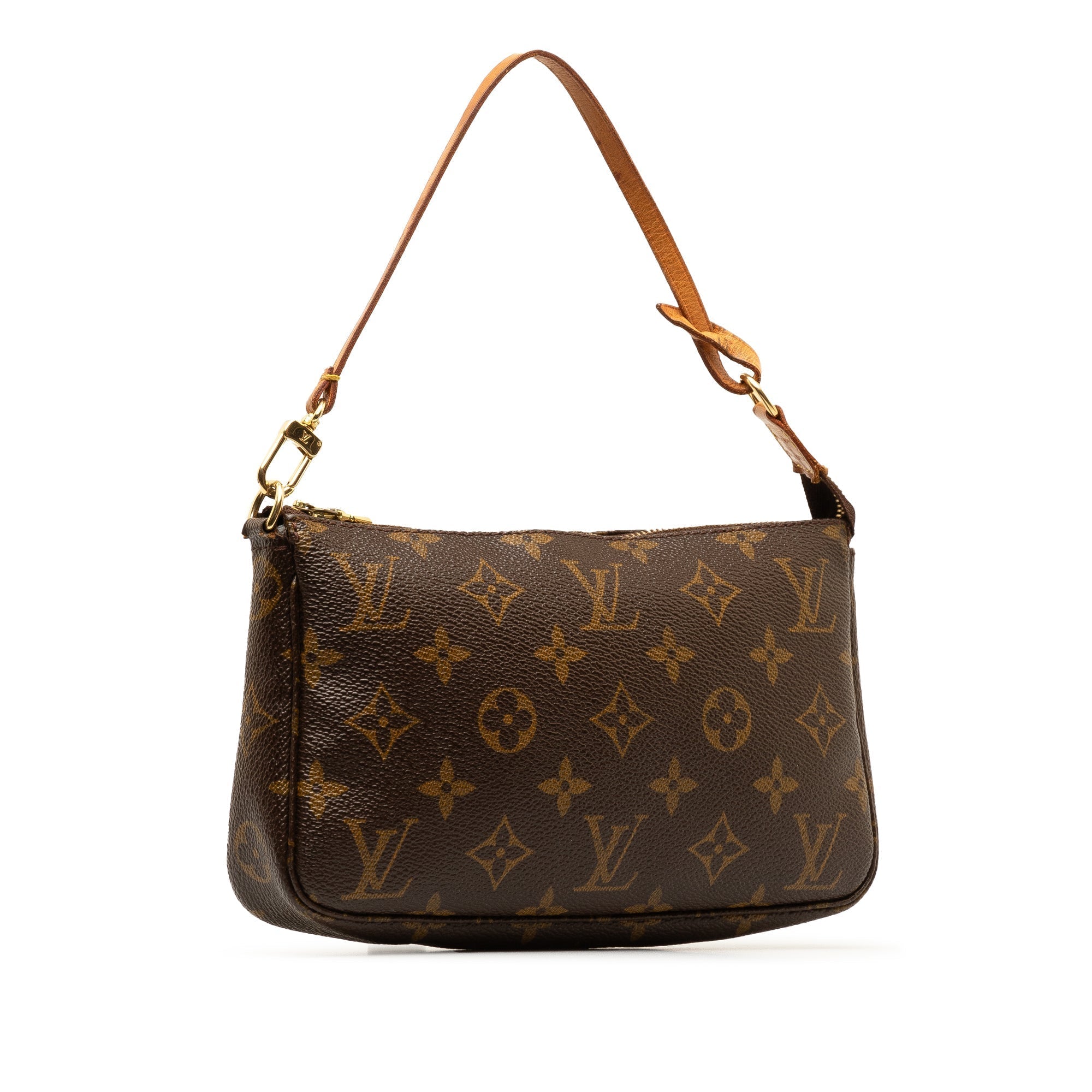 Brown LV Monogram Pochette Accessoires Shoulder Bag