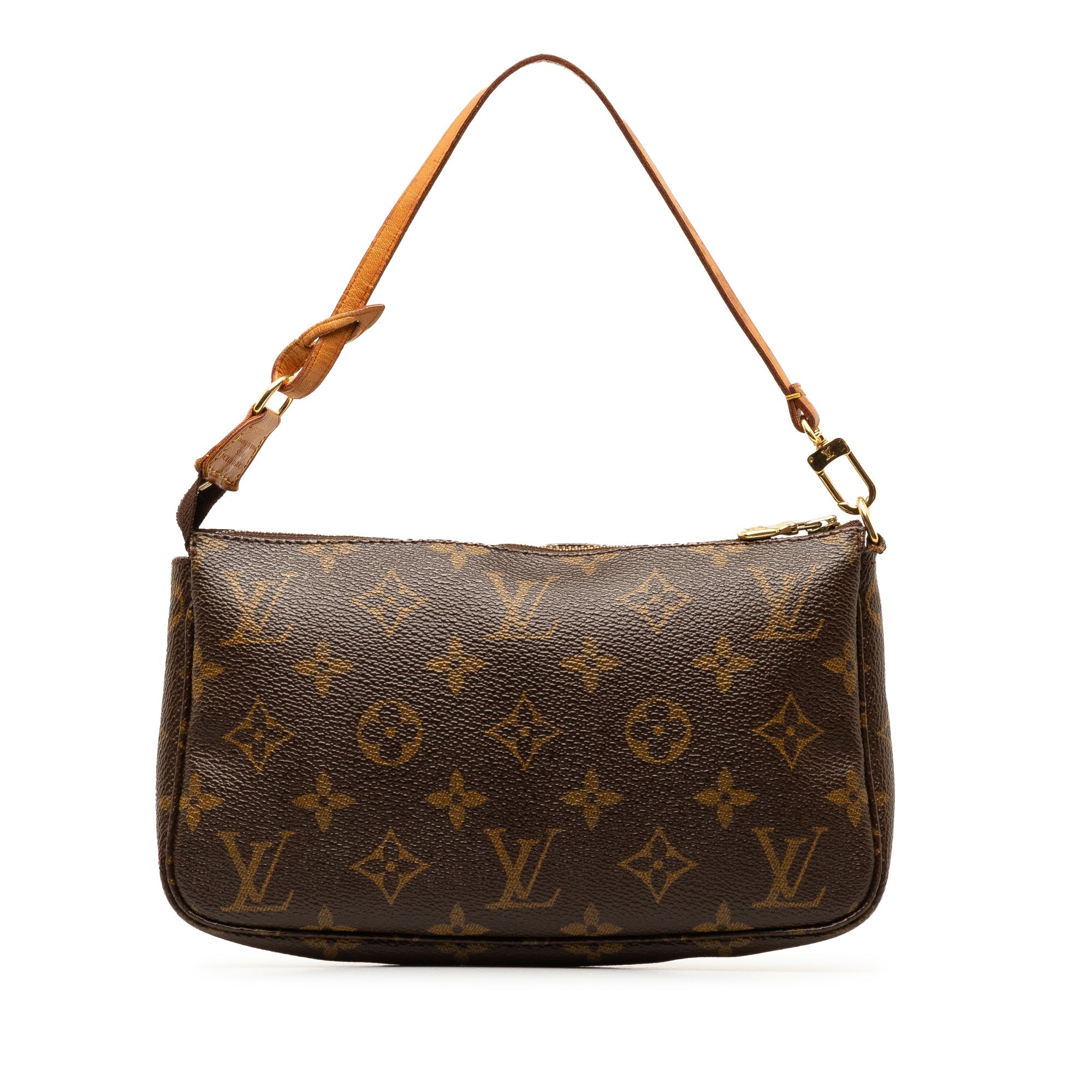 Brown LV Monogram Pochette Accessoires Shoulder Bag
