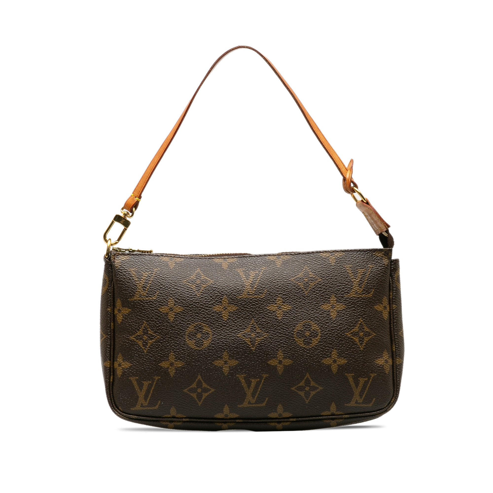 Brown LV Monogram Pochette Accessoires Shoulder Bag