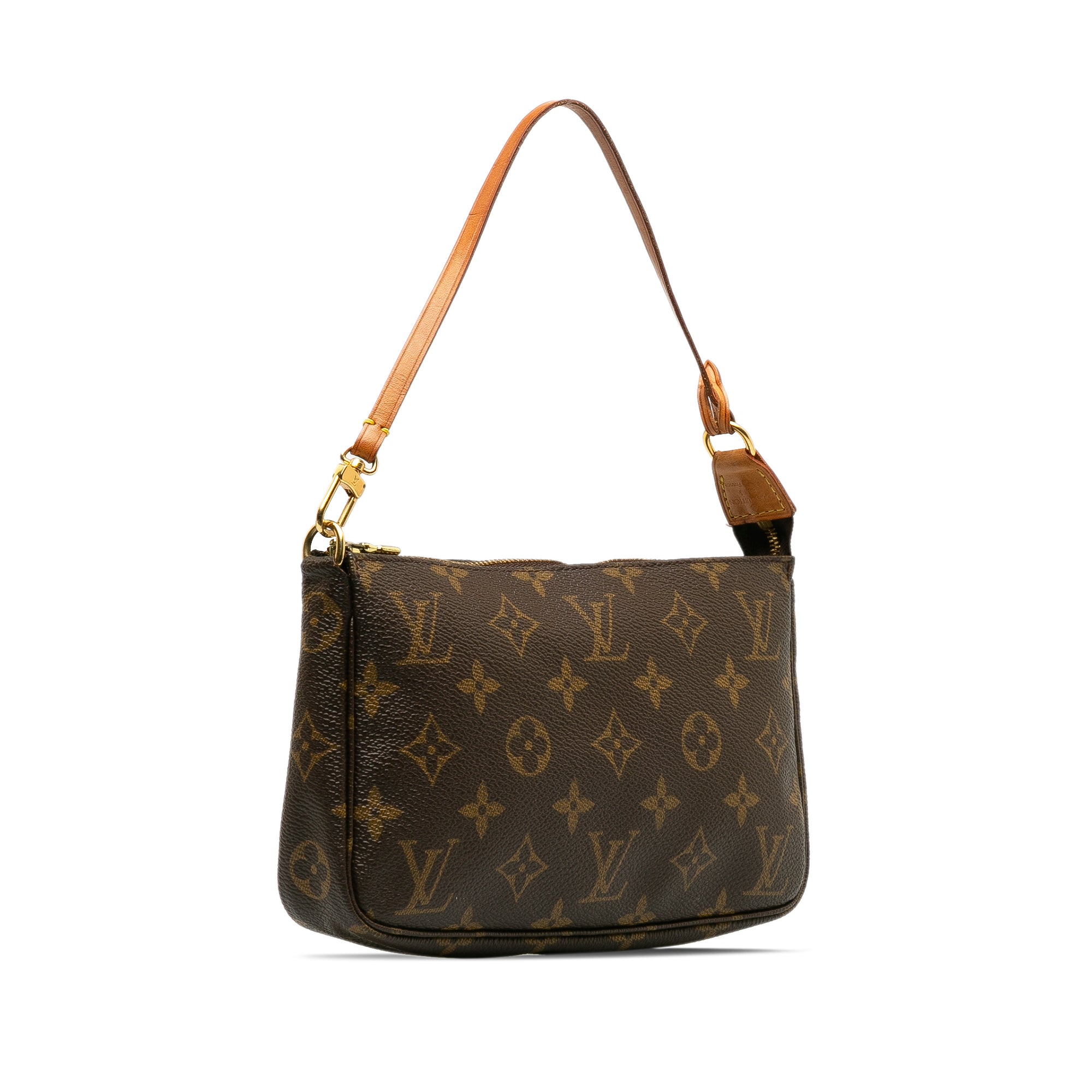 Brown LV Monogram Pochette Accessoires Shoulder Bag