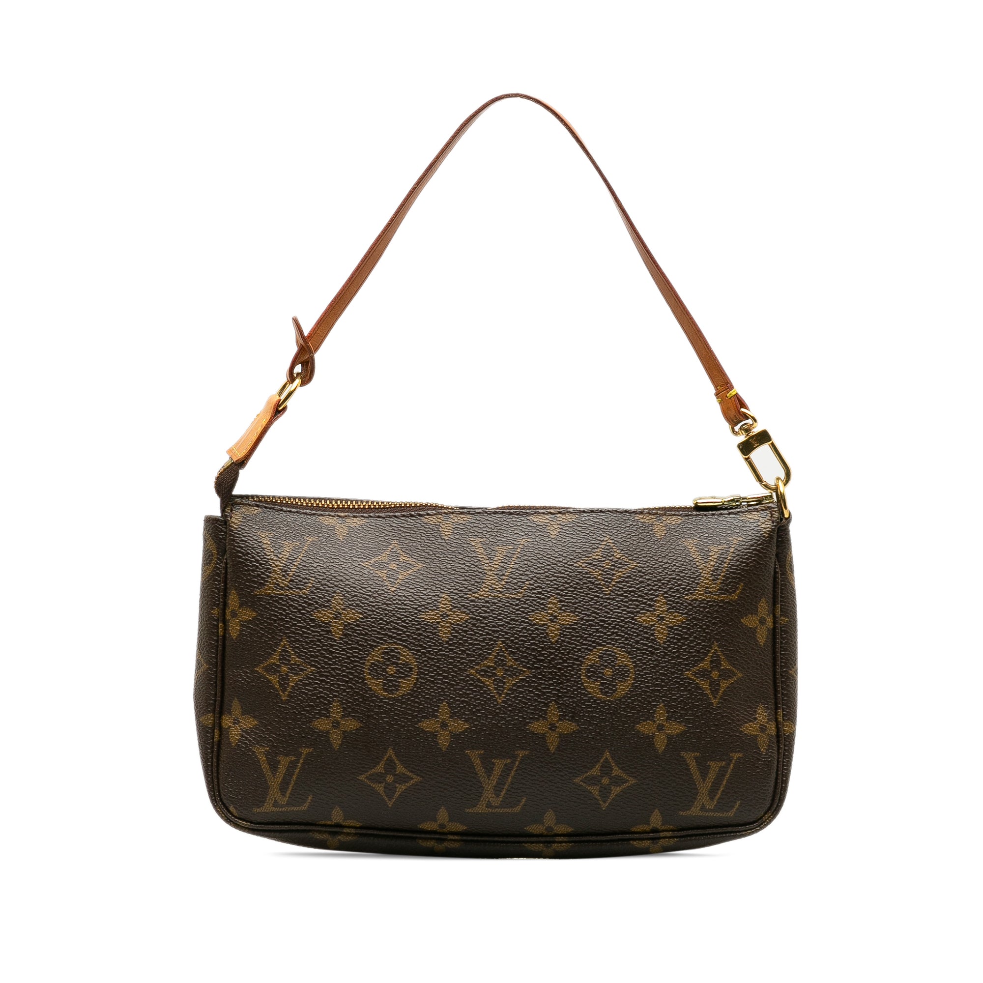 Brown LV Monogram Pochette Accessoires Shoulder Bag