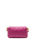 FNDI Baguette Bag FF Embossed Nappa Leather Pink GHW
