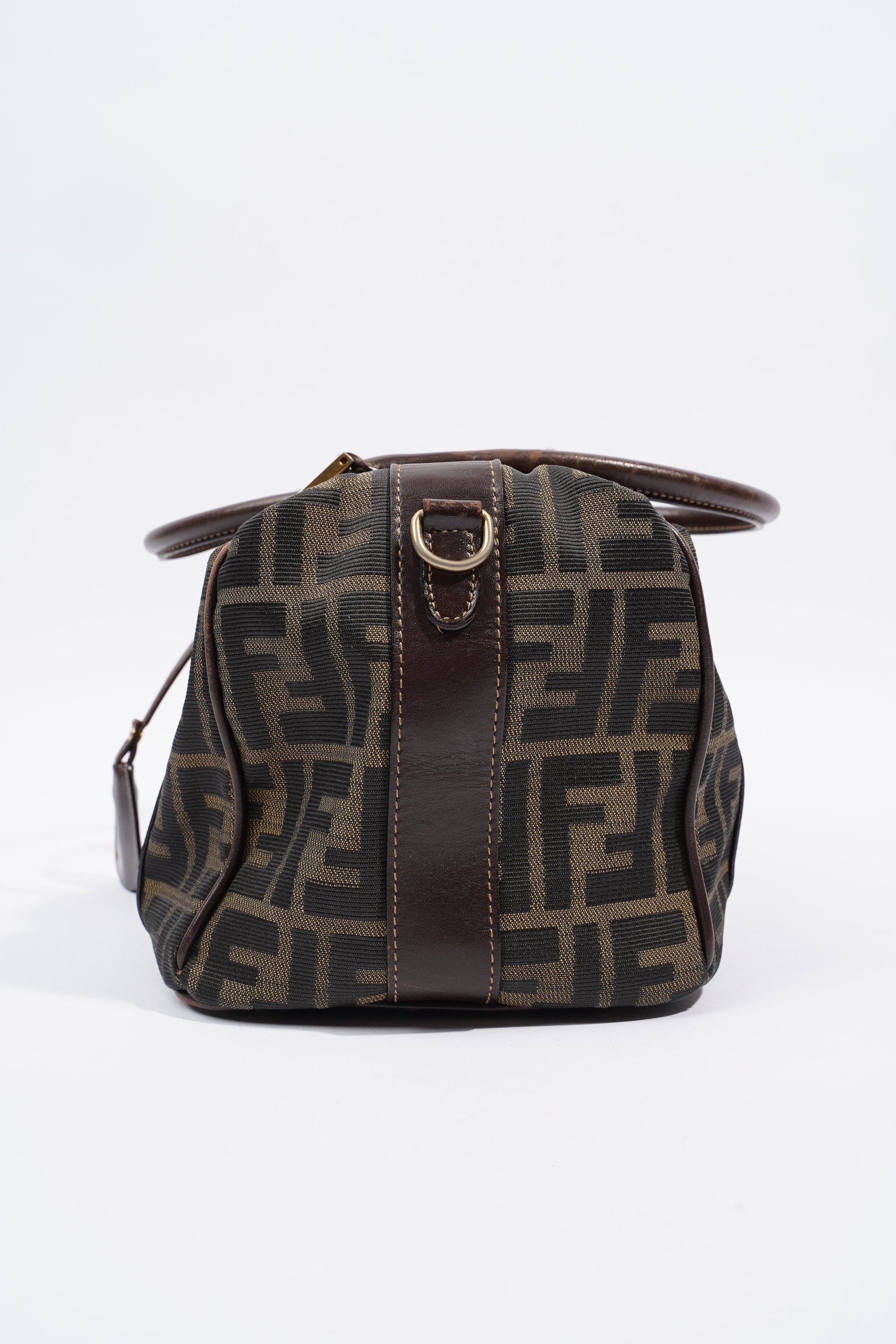 FNDI Boston Bag Zucca Print / Brown Canvas