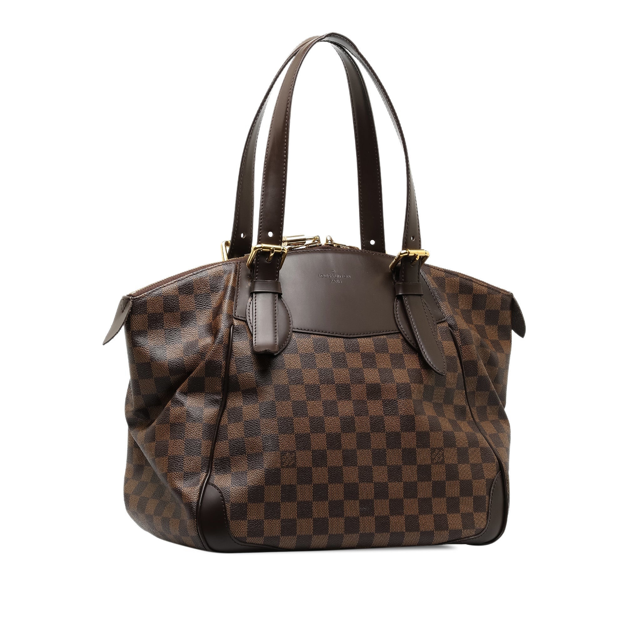 Brown LV Damier Ebene Verona GM Shoulder Bag