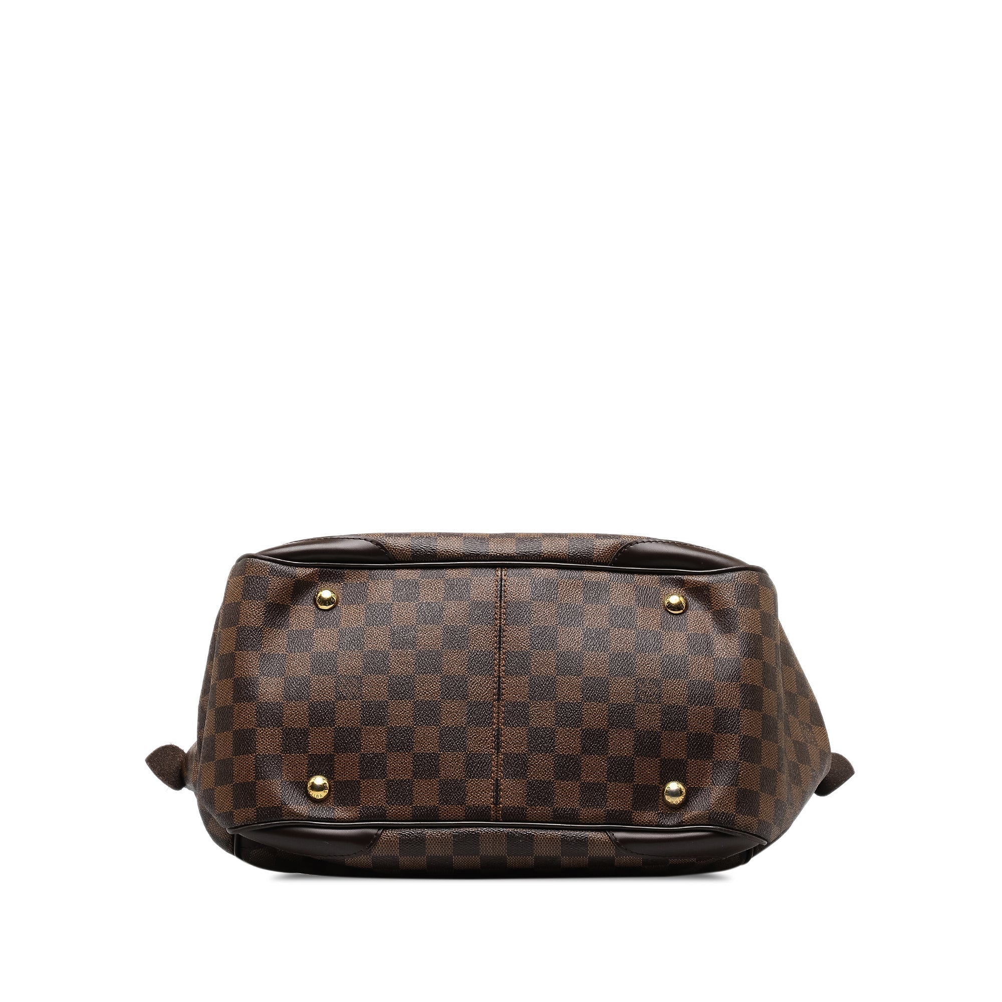 Brown LV Damier Ebene Verona GM Shoulder Bag