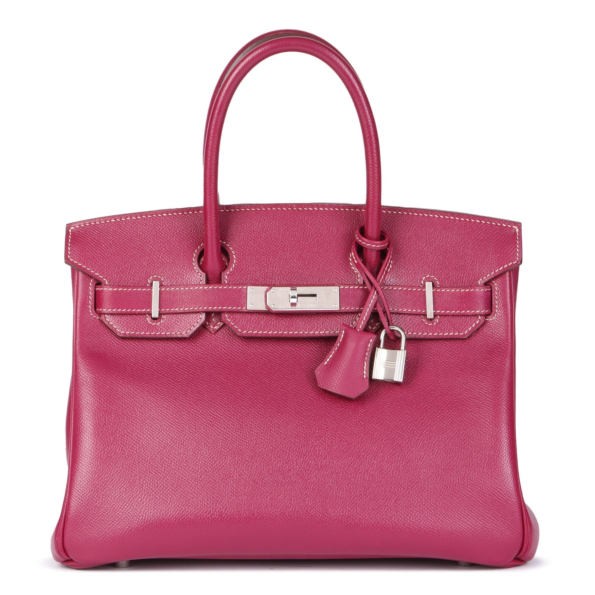 HMS Tosca &amp; Rose Tyrien Epsom Leather Candy Collection Birkin 30cm Retourne Tote