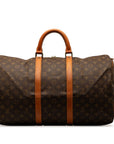 Brown LV Monogram Keepall 50 Travel Bag