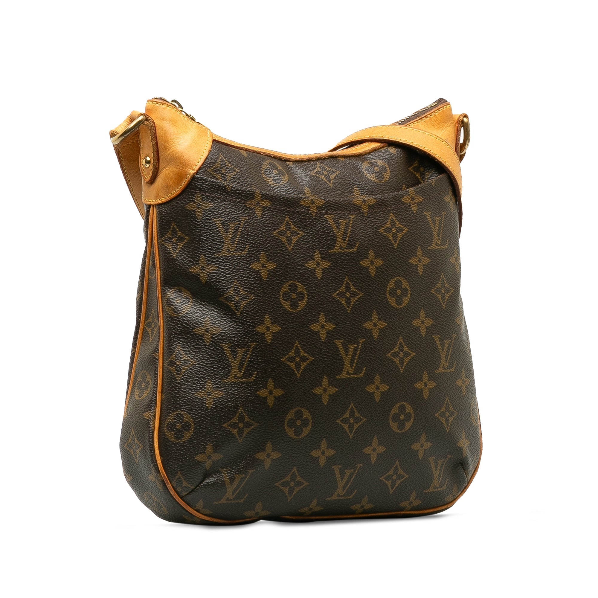 Brown LV Monogram Odeon MM Crossbody Bag