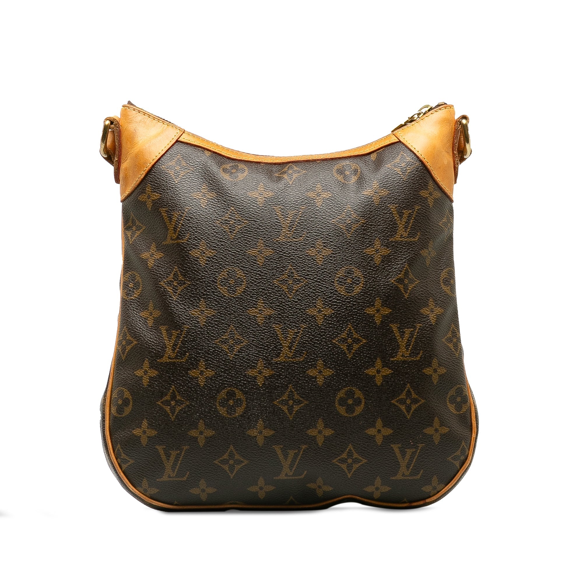Brown LV Monogram Odeon MM Crossbody Bag