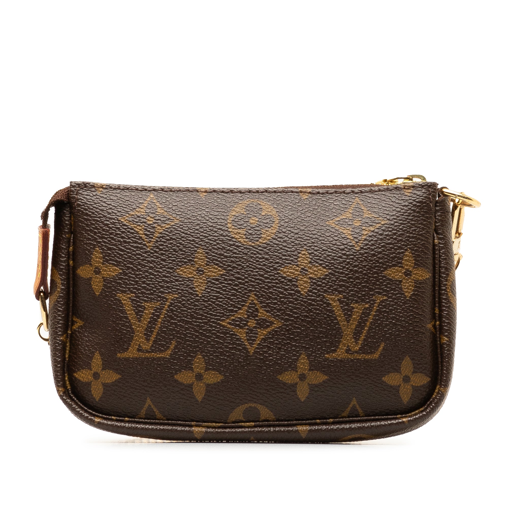 Brown LV Monogram Mini Pochette Accessoires Shoulder Bag