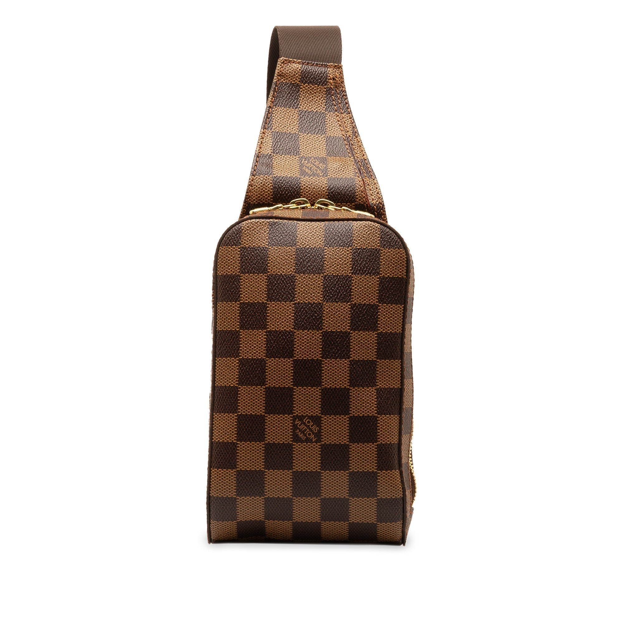 Brown LV Damier Ebene Geronimos Crossbody Bag