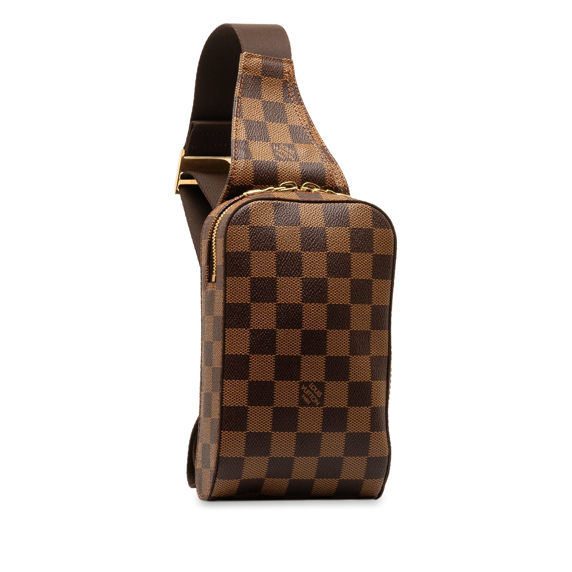 Brown LV Damier Ebene Geronimos Crossbody Bag