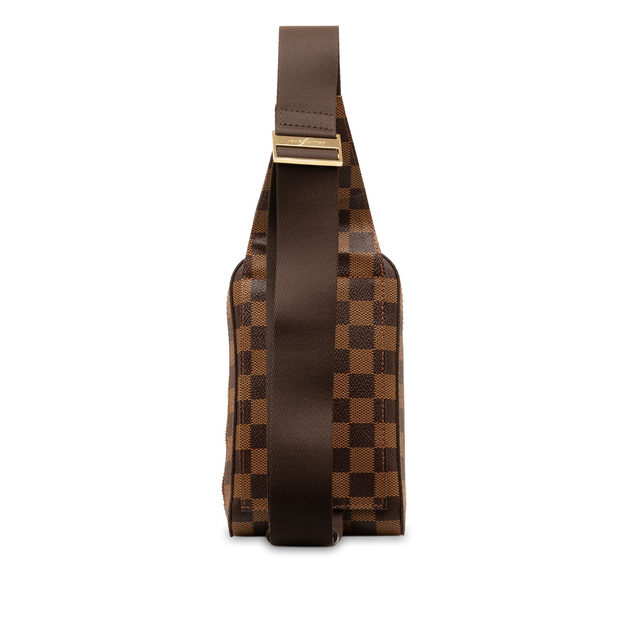 Brown LV Damier Ebene Geronimos Crossbody Bag