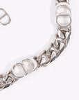 Christian D1OR CD Iconic Thin Chain Link Bracelet Silver Base Metal