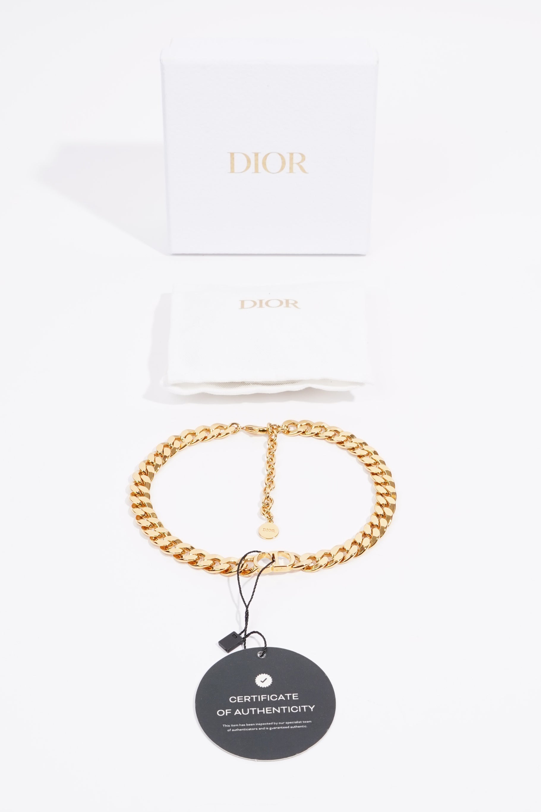 Christian D1OR 30 Montaigne Chocker Gold Base Metal