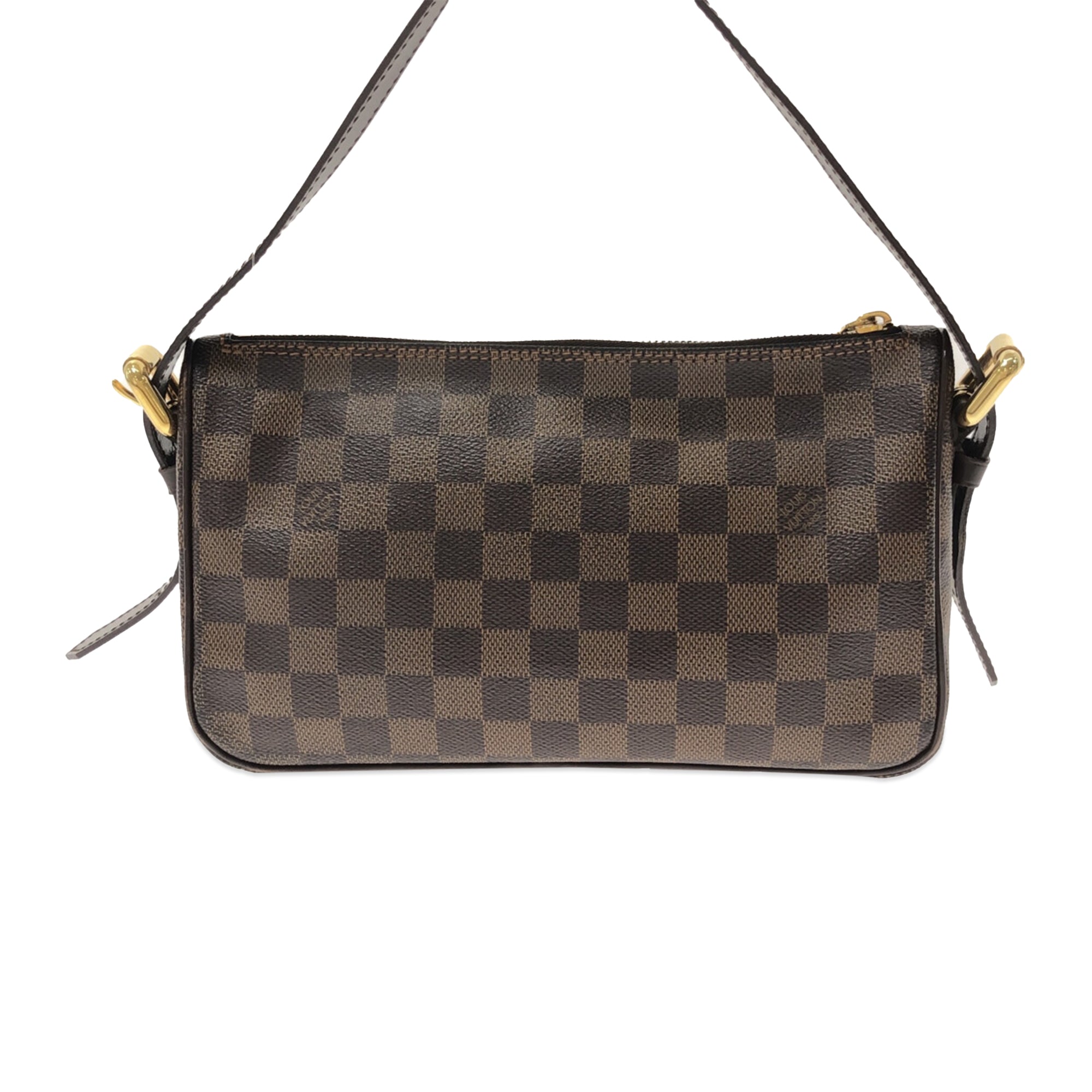 Brown LV Damier Ebene Ravello GM Shoulder Bag