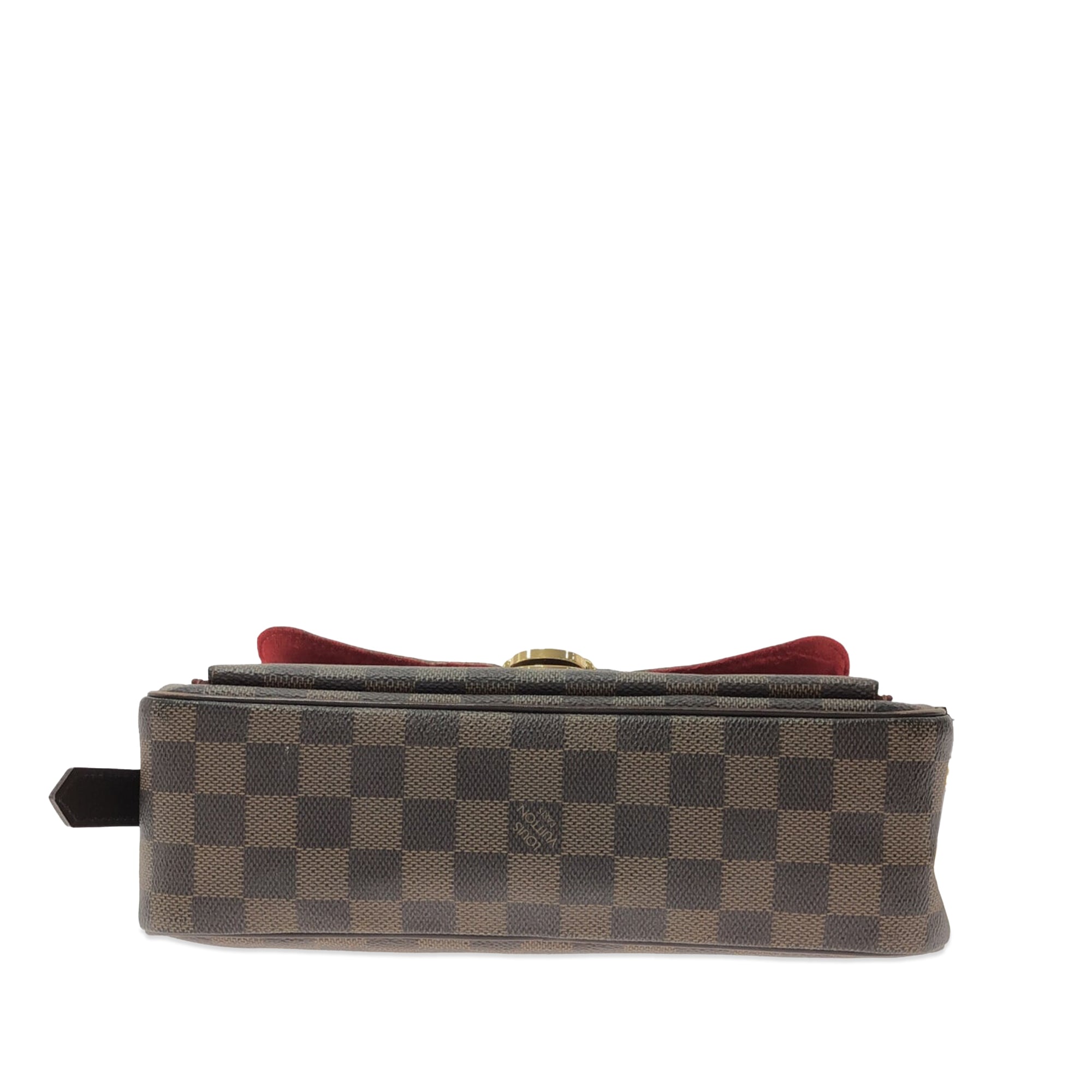 Brown LV Damier Ebene Ravello GM Shoulder Bag