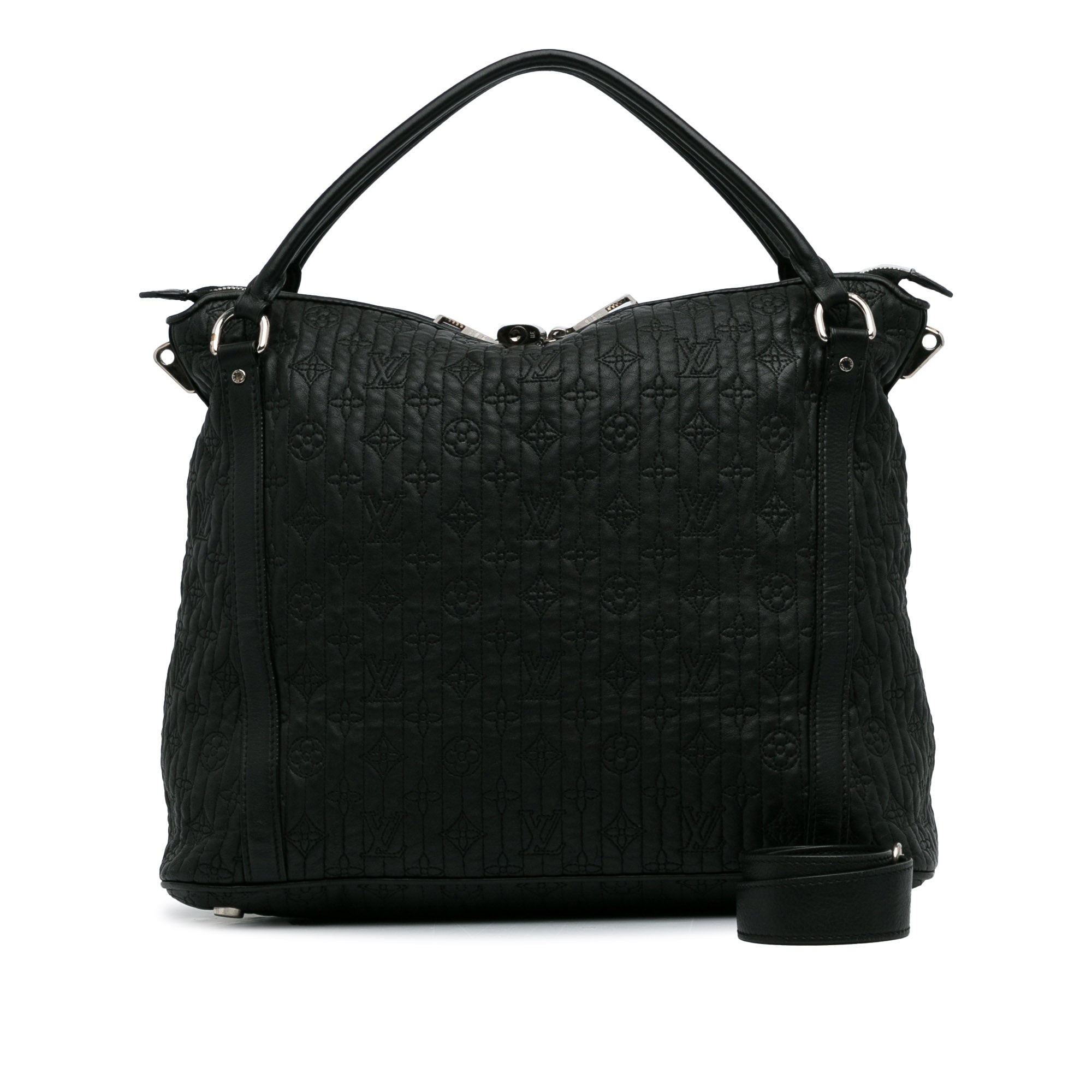 Black LV Monogram Antheia Ixia MM Satchel