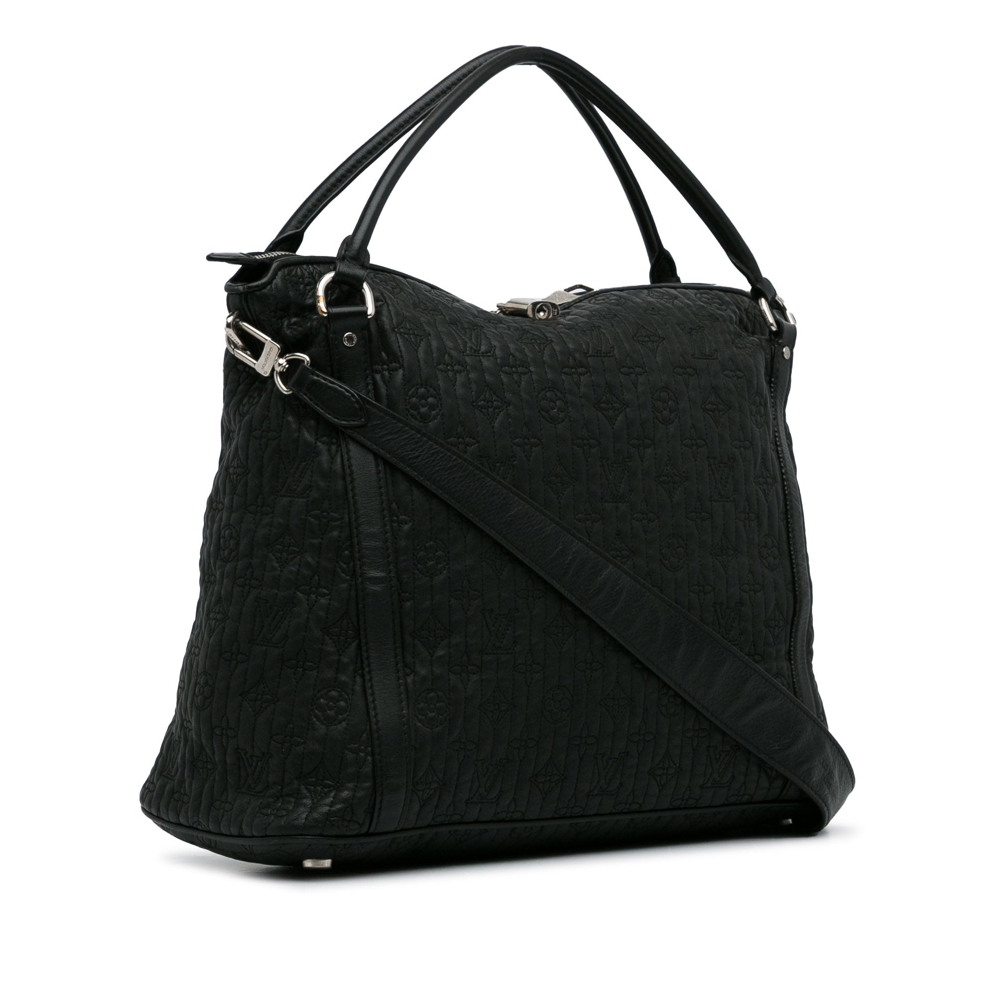 Black LV Monogram Antheia Ixia MM Satchel