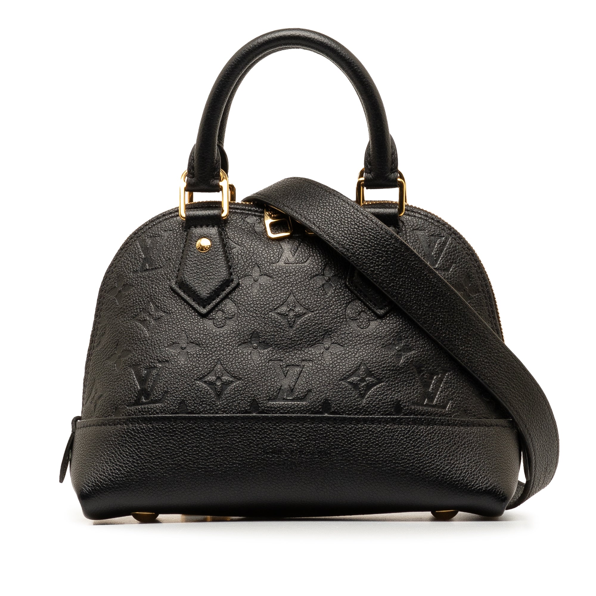 Black LV Monogram Empreinte Neo Alma BB Satchel