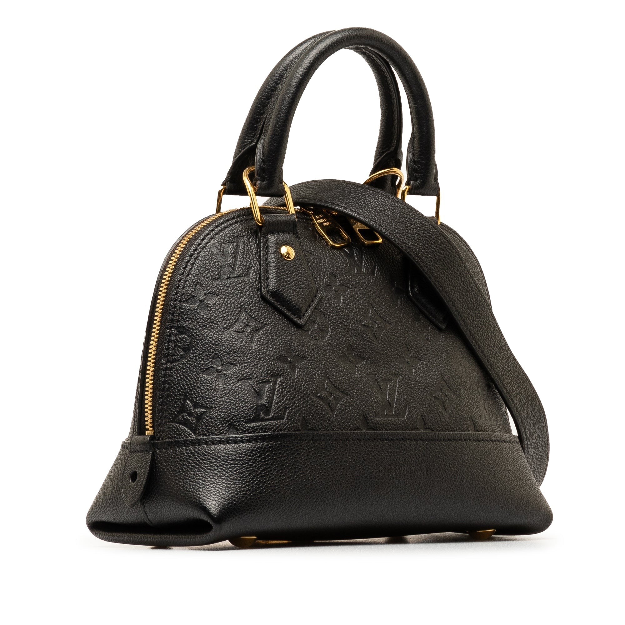Black LV Monogram Empreinte Neo Alma BB Satchel