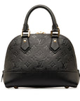 Black LV Monogram Empreinte Neo Alma BB Satchel