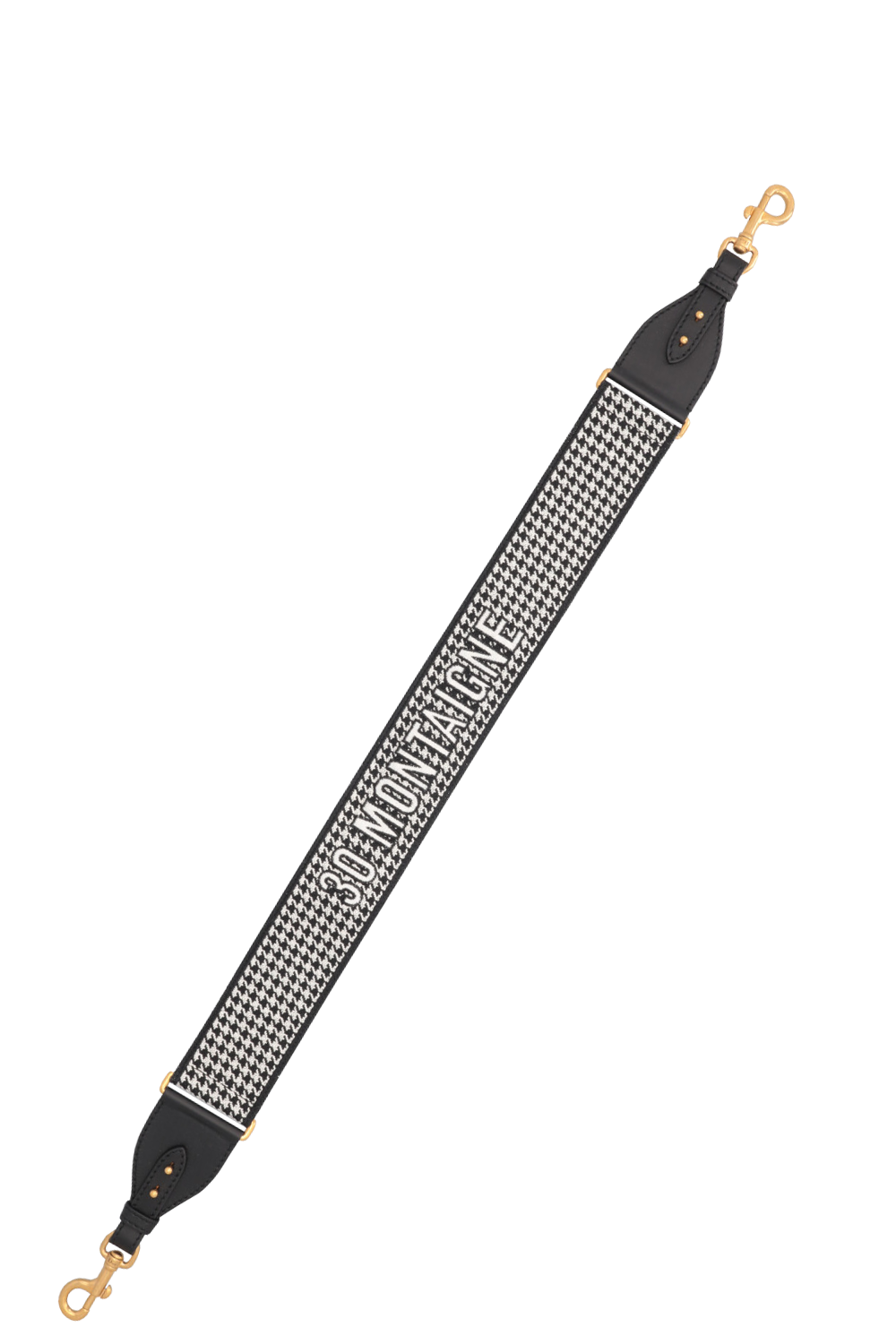 CHRISTIAN D1OR 30 Montaigne Shoulder Strap Canvas Black White