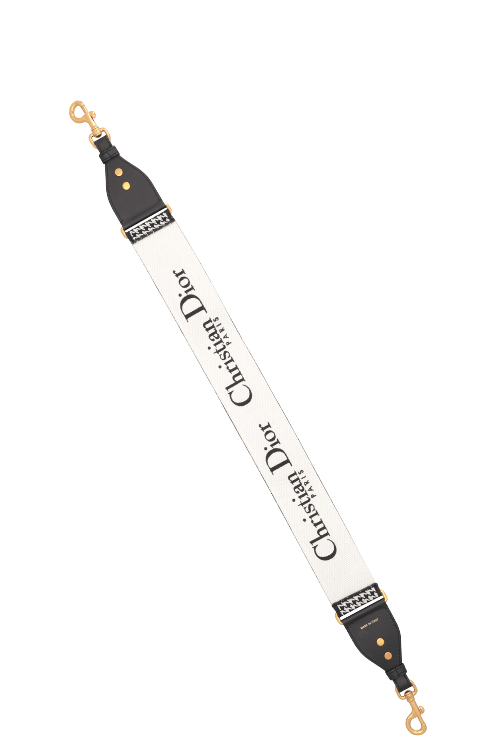 CHRISTIAN D1OR 30 Montaigne Shoulder Strap Canvas Black White