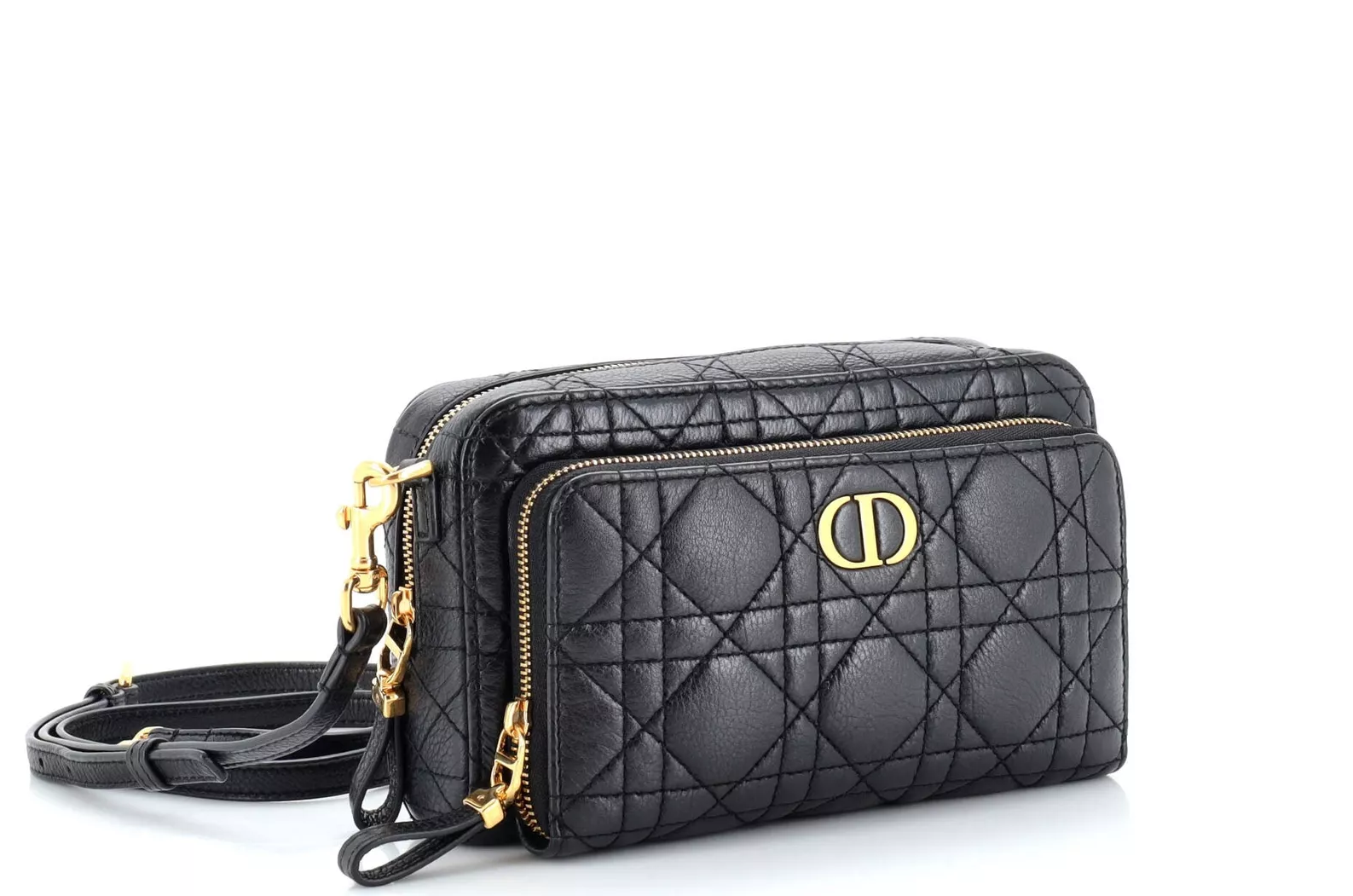 Christian D1OR Caro Double Pouch Crossbody Bag