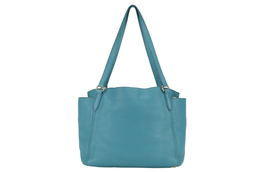 PRD BR4970 SHOULDER BAG PAVONE VITTELO DAINO LEATHER GOLD HARDWARE WITH CARD