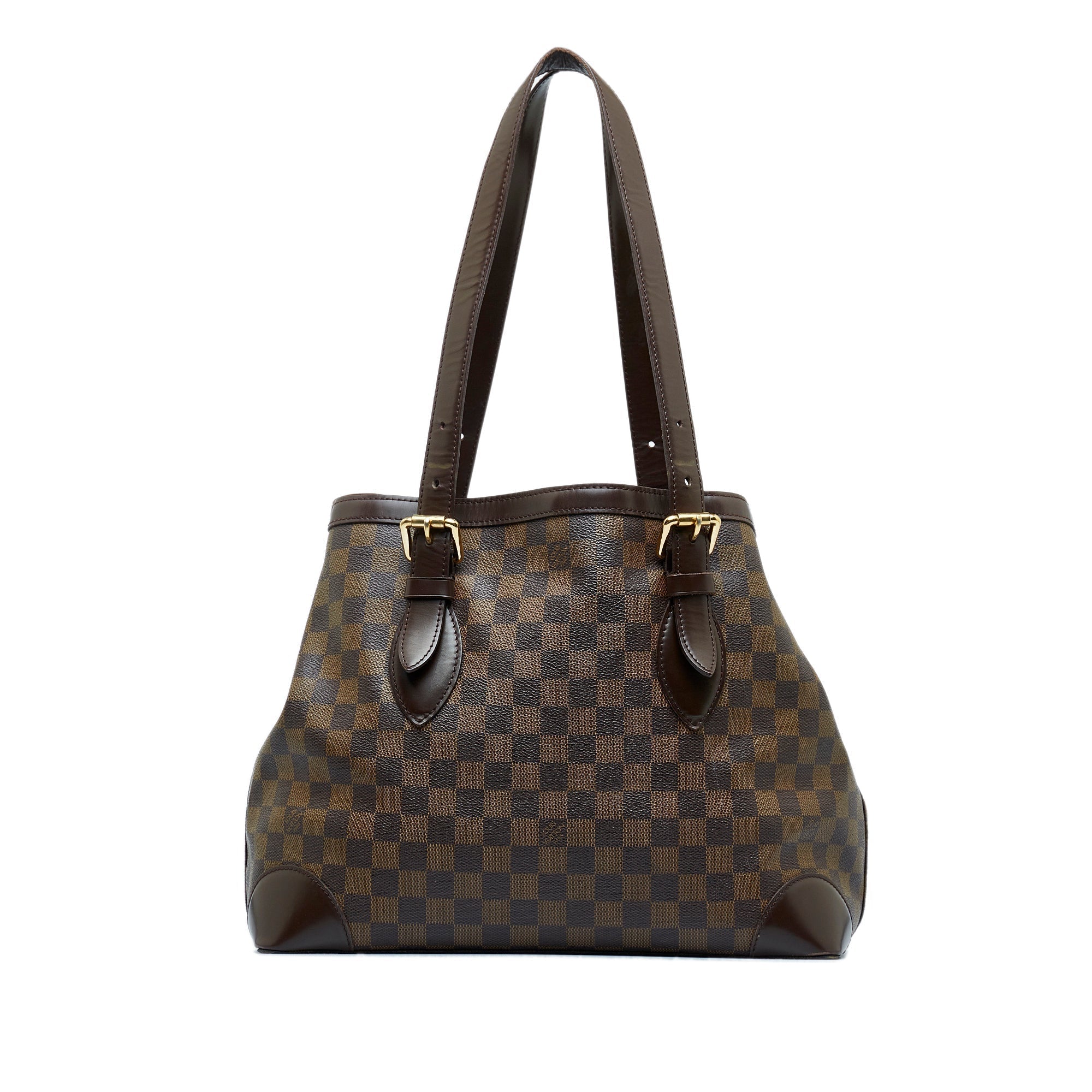 Brown LV Damier Ebene Hampstead MM Tote Bag