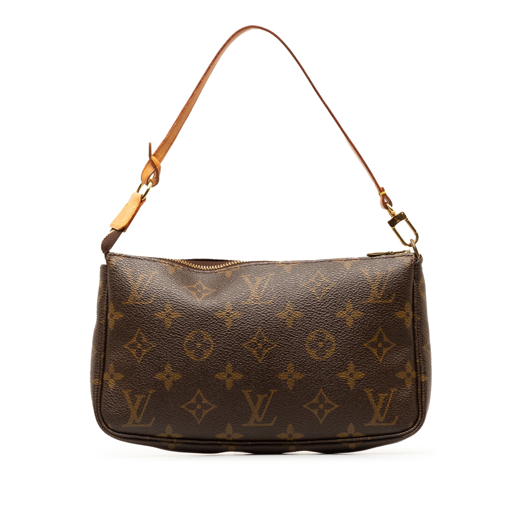 Brown LV Monogram Pochette Accessoires Shoulder Bag