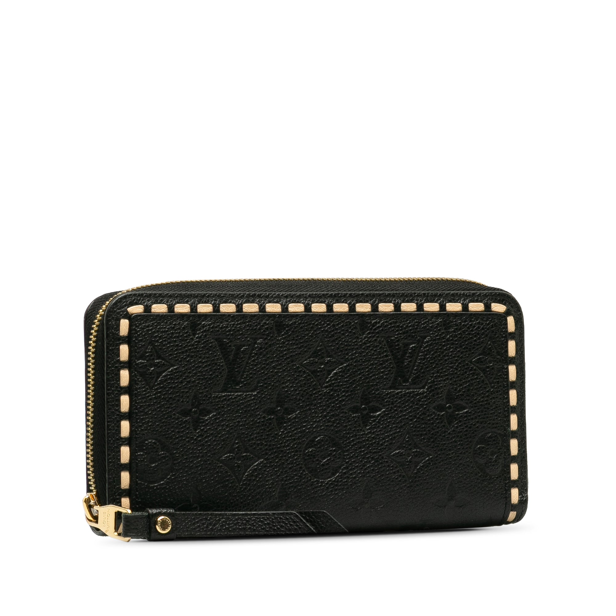 Black LV Monogram Empreinte Zippy Wallet