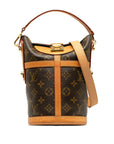 Brown LV Monogram Duffle Bucket Bag