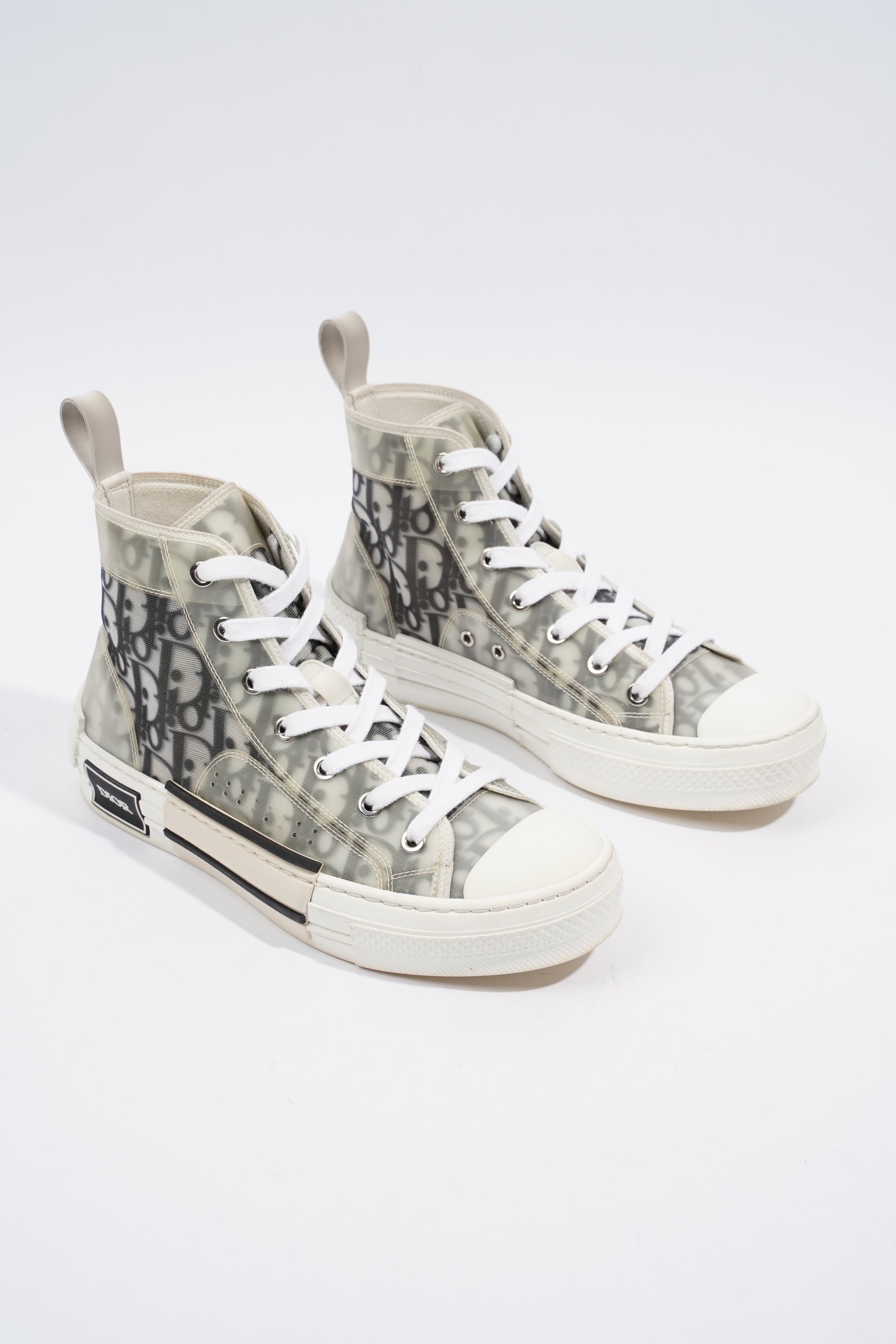 Christian D1OR B23 Hightops White / Black Oblique Rubber EU 37.5 UK 4.5