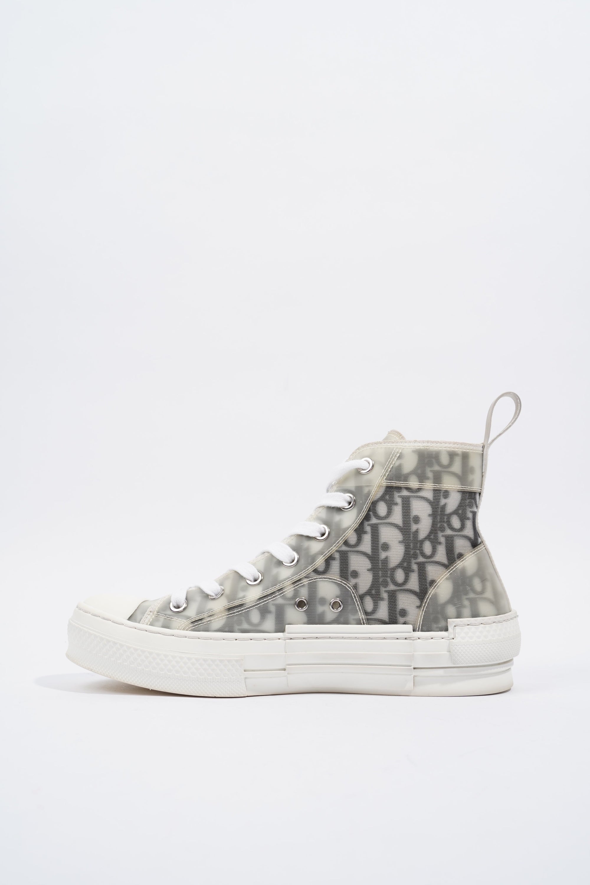 Christian D1OR B23 Hightops White / Black Oblique Rubber EU 37.5 UK 4.5