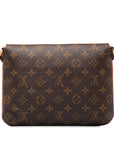 Brown LV Monogram Musette Tango Short Strap Shoulder Bag