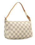 Beige LV Damier Azur Pochette Accessoires