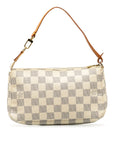 Beige LV Damier Azur Pochette Accessoires