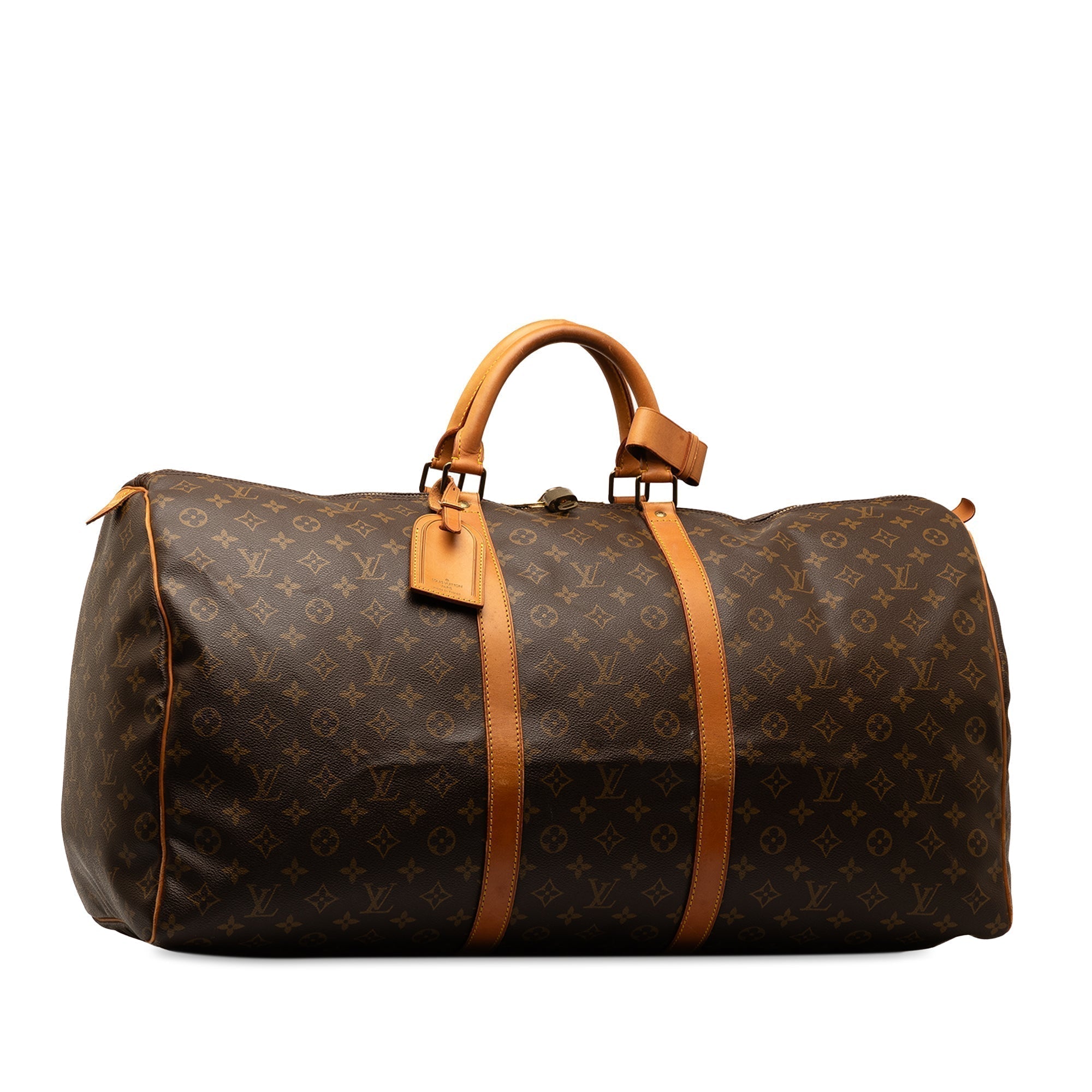 Brown LV Monogram Keepall 60 Travel Bag