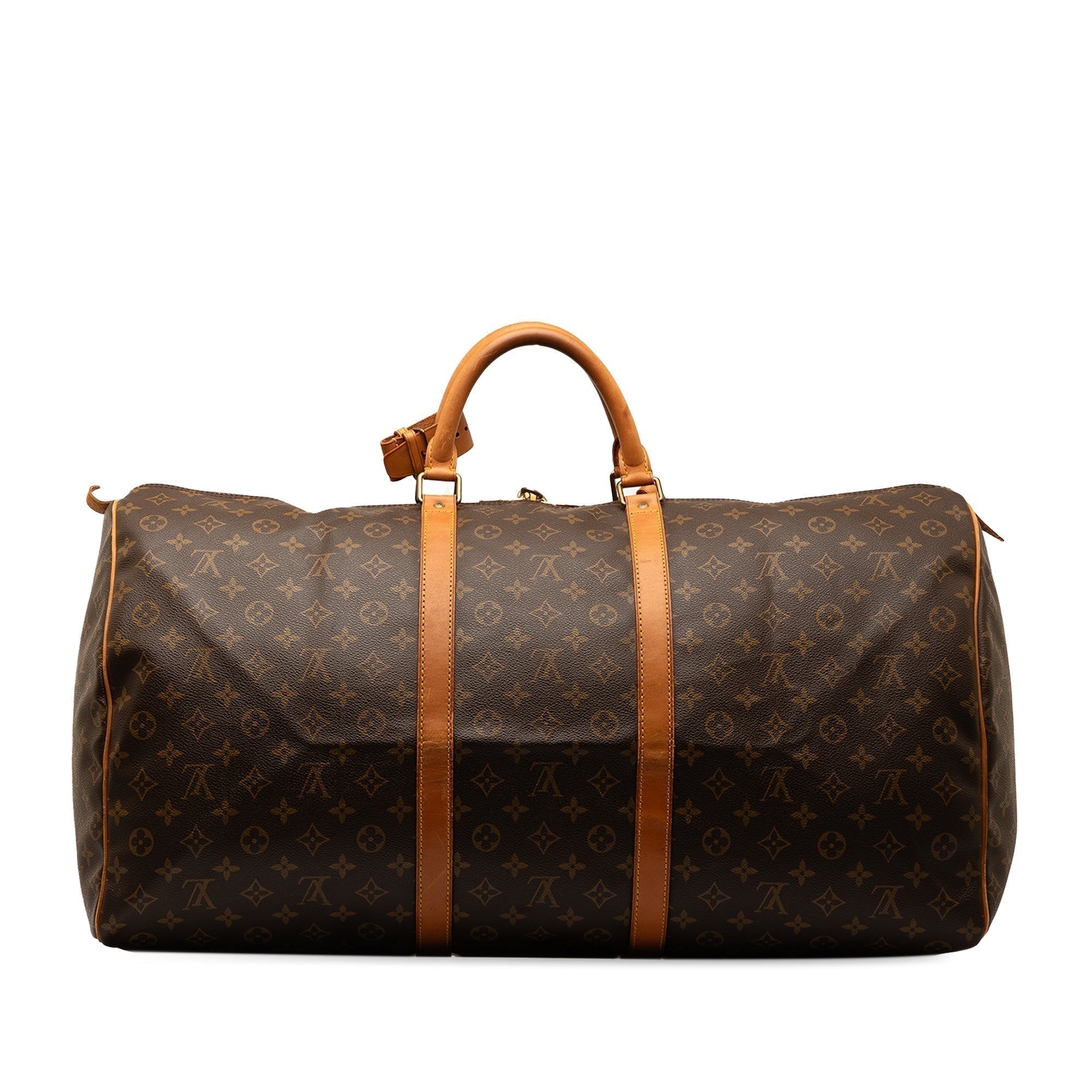 Brown LV Monogram Keepall 60 Travel Bag