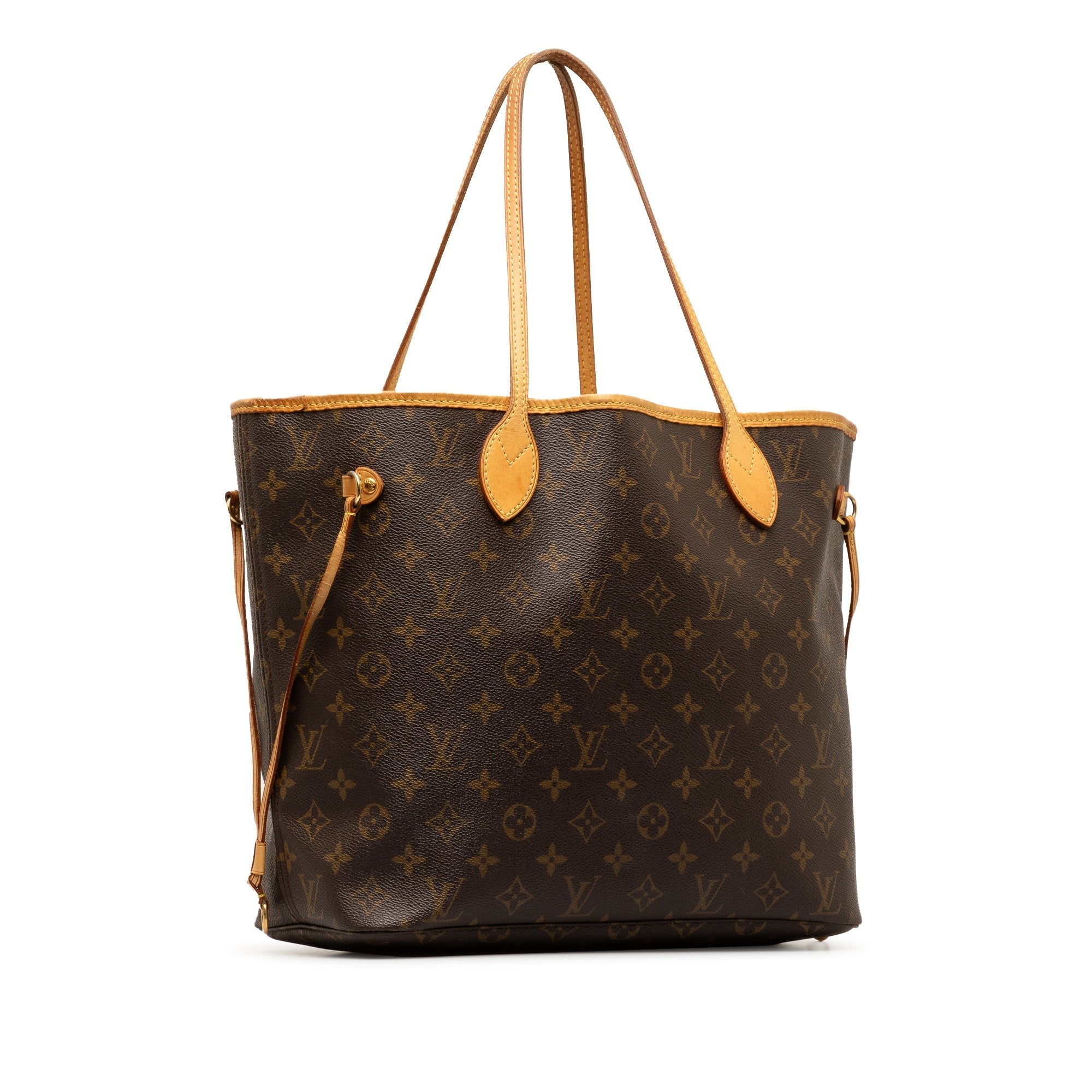 Brown LV Monogram Neverfull MM Tote Bag