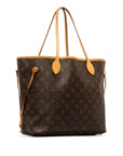 Brown LV Monogram Neverfull MM Tote Bag