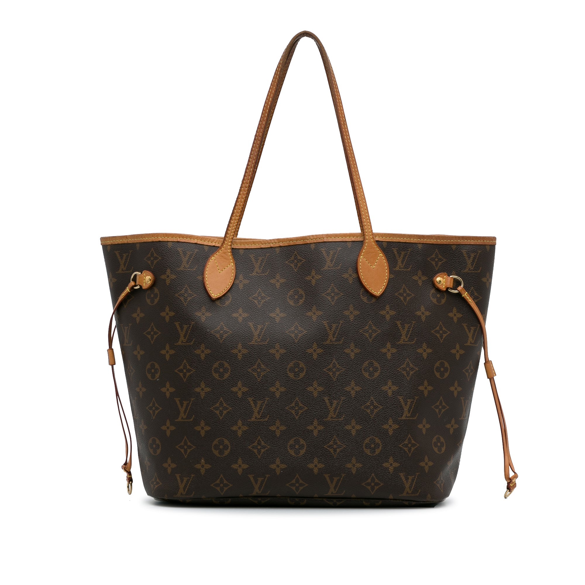 Brown LV Monogram Neverfull MM Tote Bag