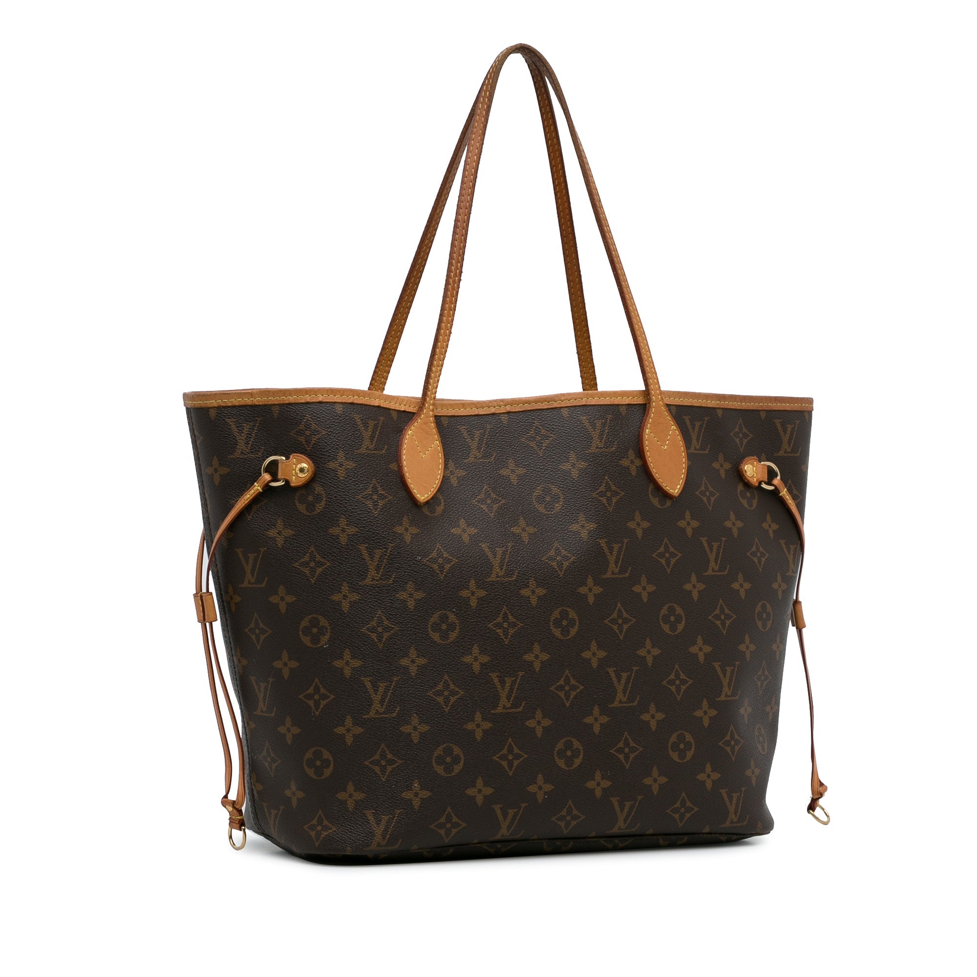 Brown LV Monogram Neverfull MM Tote Bag