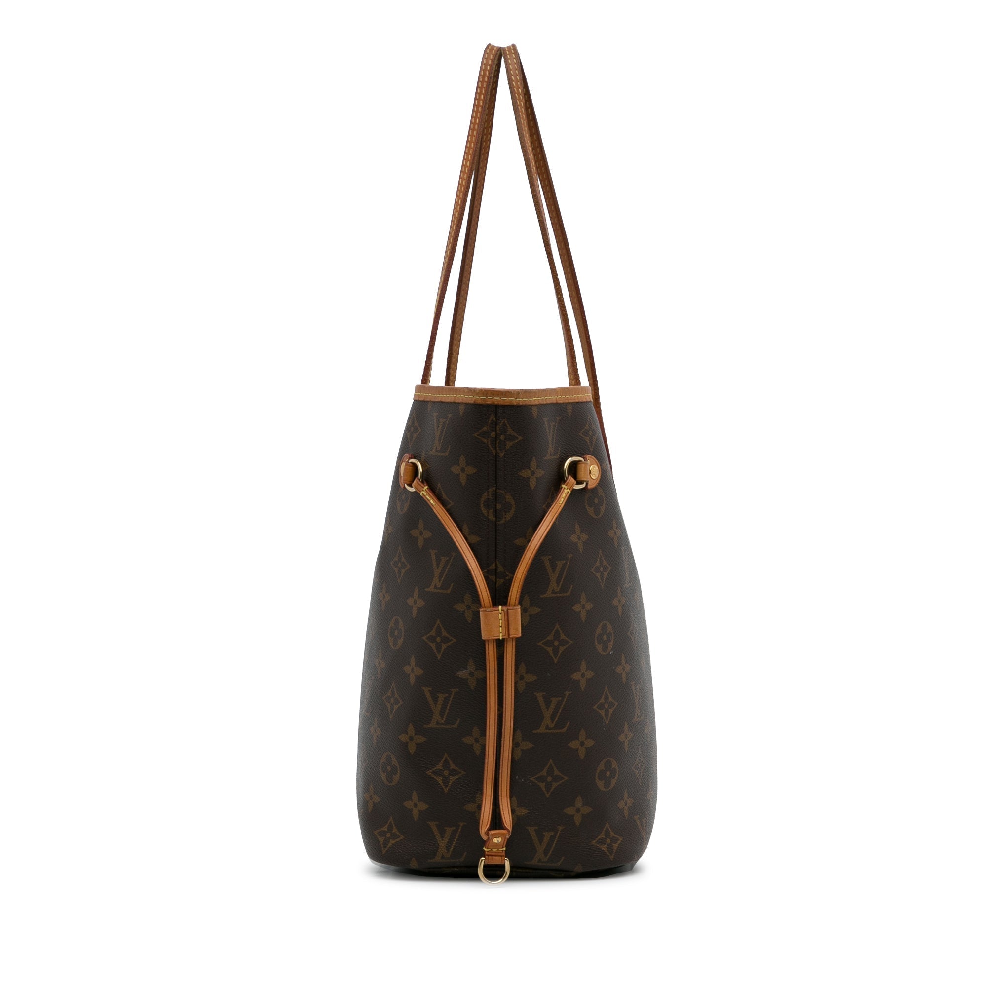 Brown LV Monogram Neverfull MM Tote Bag