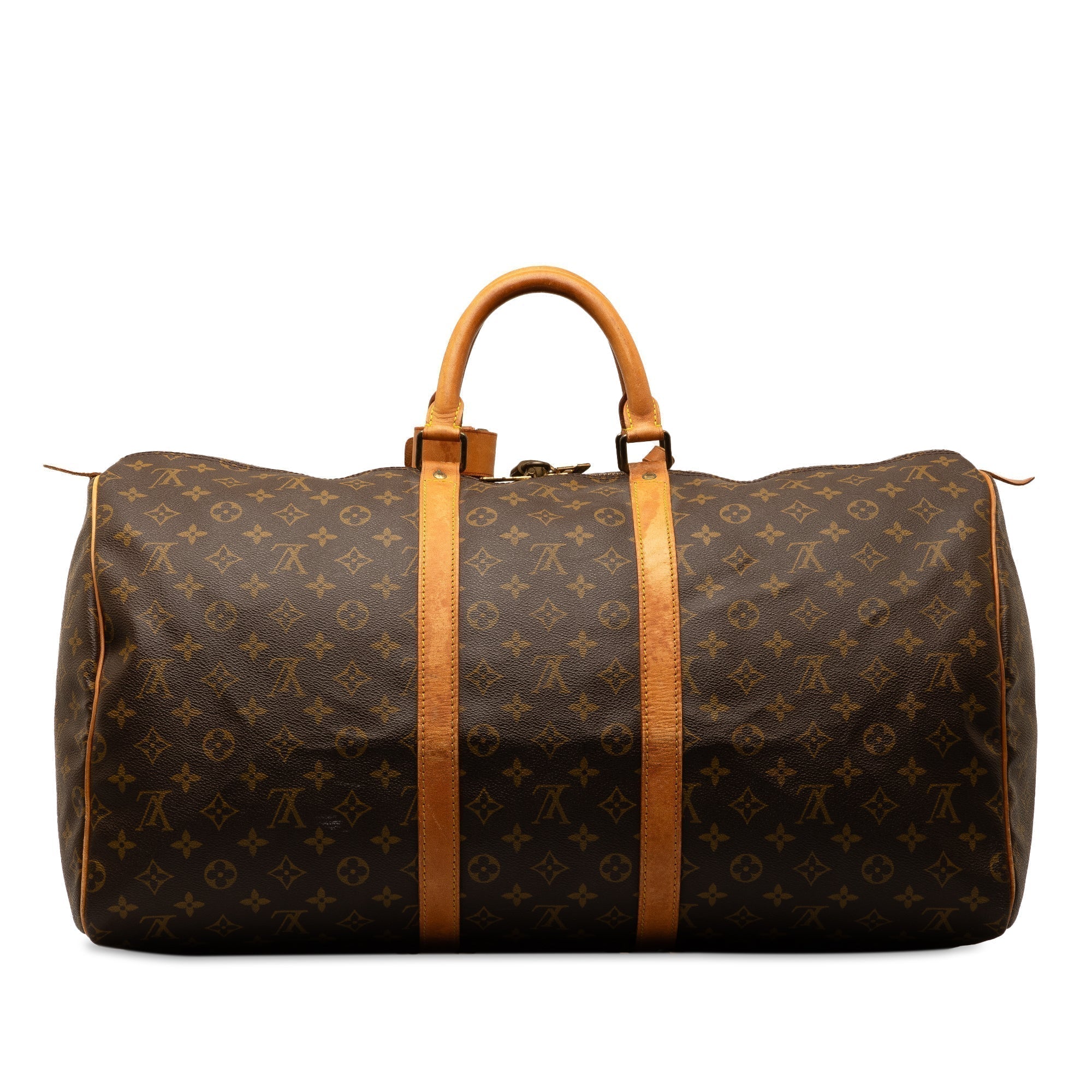 Brown LV Monogram Keepall 55 Travel Bag