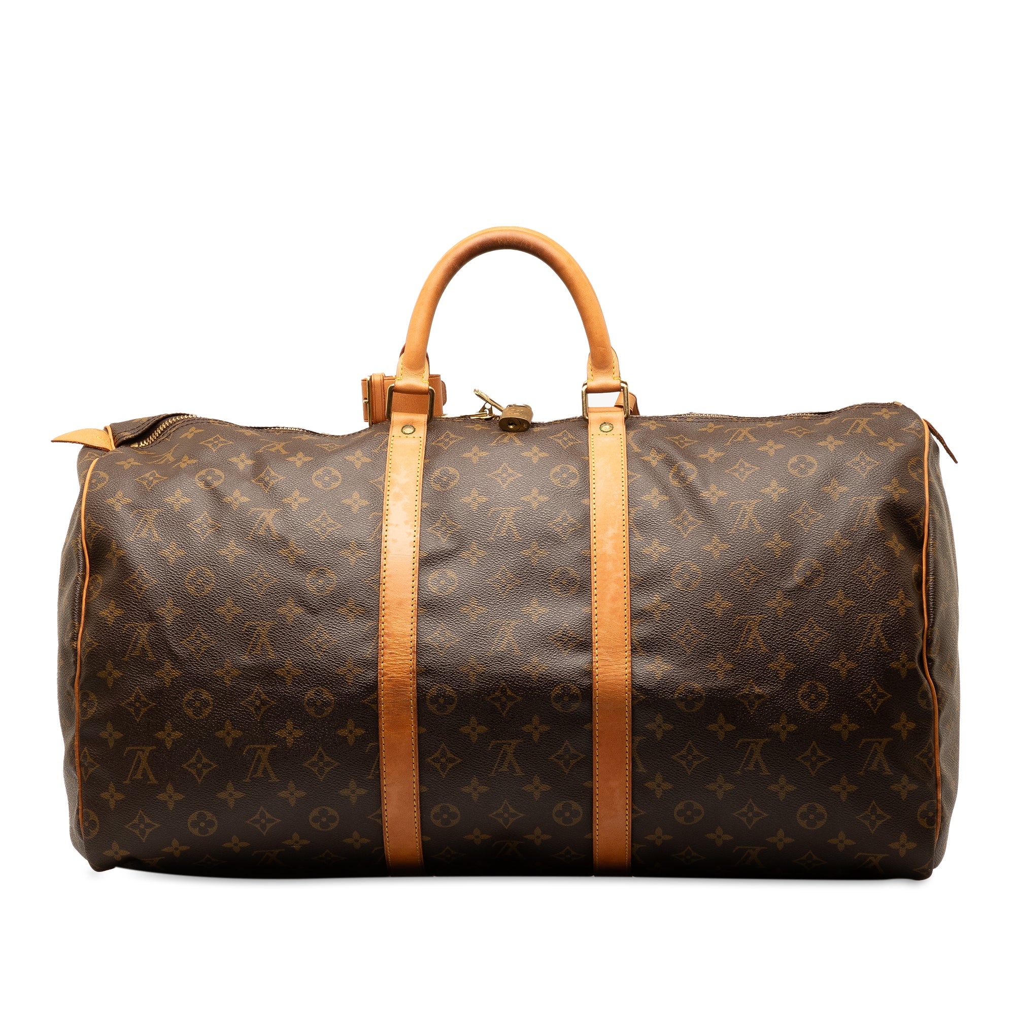 Brown LV Monogram Keepall 55 Travel Bag