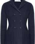 CHRISTIAN D1OR 30 Montaigne Bar Jacket Knit Wool Navy