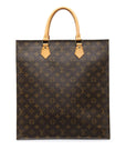 Brown LV Monogram Sac Plat Tote Bag